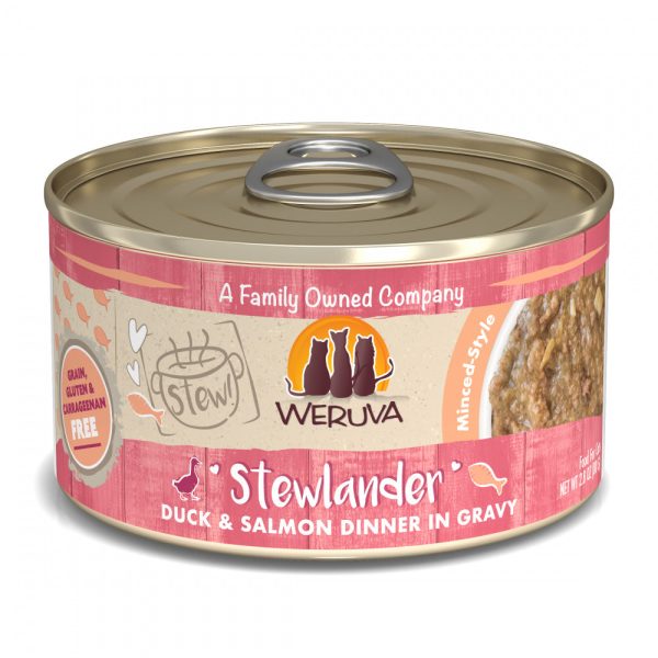 Weruva Classic Cat Stews! Stewlander with Duck & Salmon in Gravy Canned Cat Food Cheap