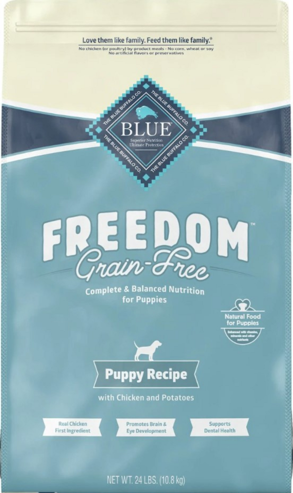 Blue Buffalo Freedom Grain-Free Puppy Chicken Recipe Dry Dog Food on Sale