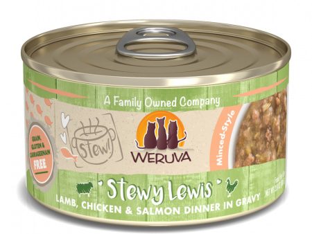 Weruva Classic Cat Stews! Stewy Lewis with Lamb Chicken & Salmon in Gravy Canned Cat Food Sale