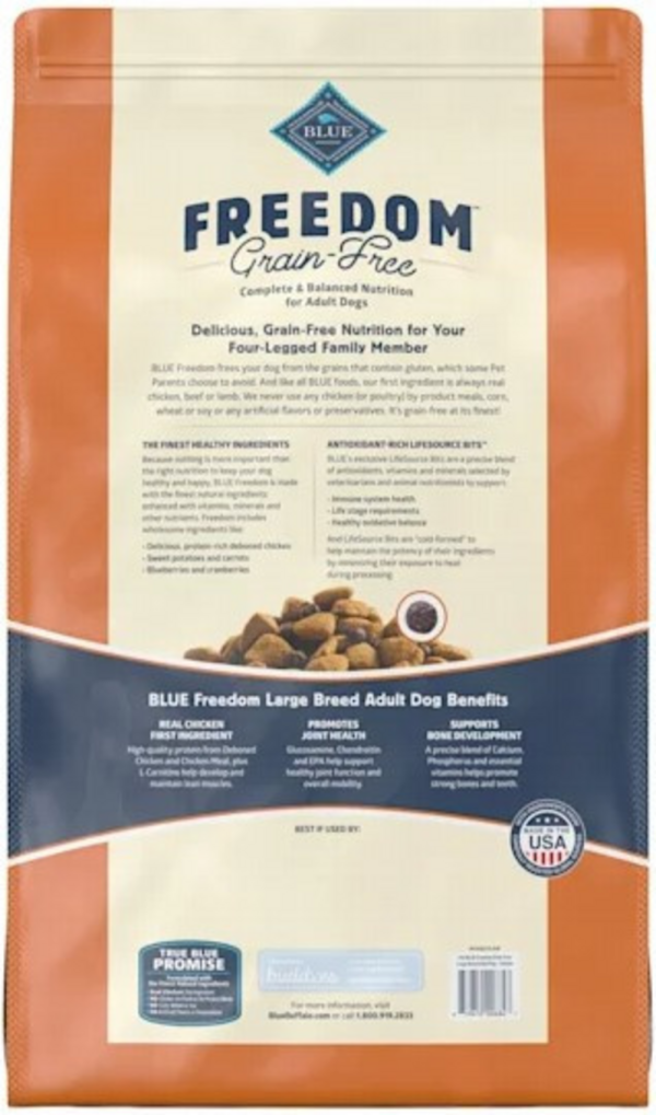 Blue Buffalo Freedom Grain-Free Large Breed Adult Chicken Recipe Dry Dog Food Sale