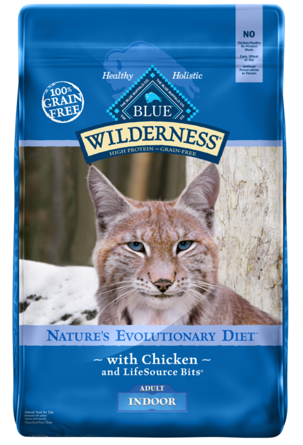 Blue Buffalo Wilderness High-Protein Grain-Free Indoor Adult Chicken Recipe Dry Cat Food Supply