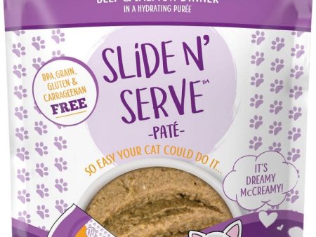 Weruva Slide N  Serve Grain Free The Newly Feds Beef & Salmon Dinner Wet Cat Food Pouch Supply