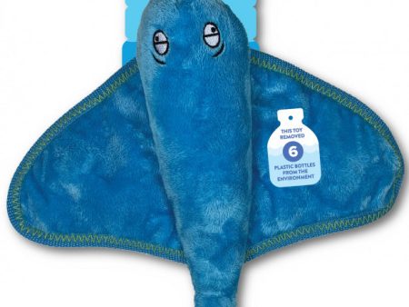 Spunky Pup Clean Earth Stingray Plush Dog Toy For Discount