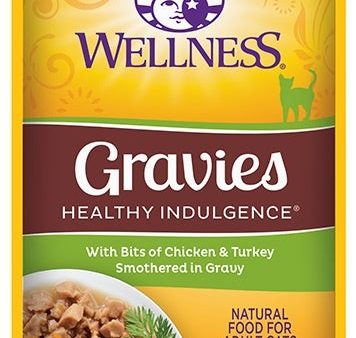 Wellness Healthy Indulgence Natural Grain Free Gravies with Chicken and Turkey in Gravy Cat Food Pouch For Sale