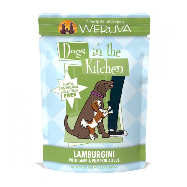 Weruva Dogs in the Kitchen Lamburgini Grain Free Lamb & Pumpkin Dog Food Pouches Hot on Sale