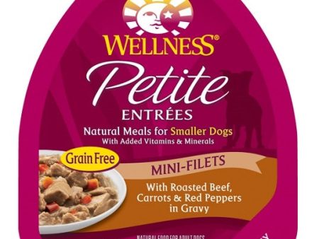 Wellness Petite Entrees Mini-Filets Grain Free Natural Roasted Beef Recipe Wet Dog Food For Sale