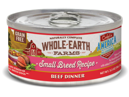 Whole Earth Farms Grain Free Small Breed Beef Recipe Canned Dog Food For Sale