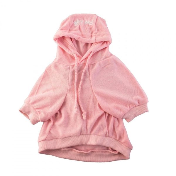 Pet Life Pink French Terry Cotton Dog Hoodie Sale