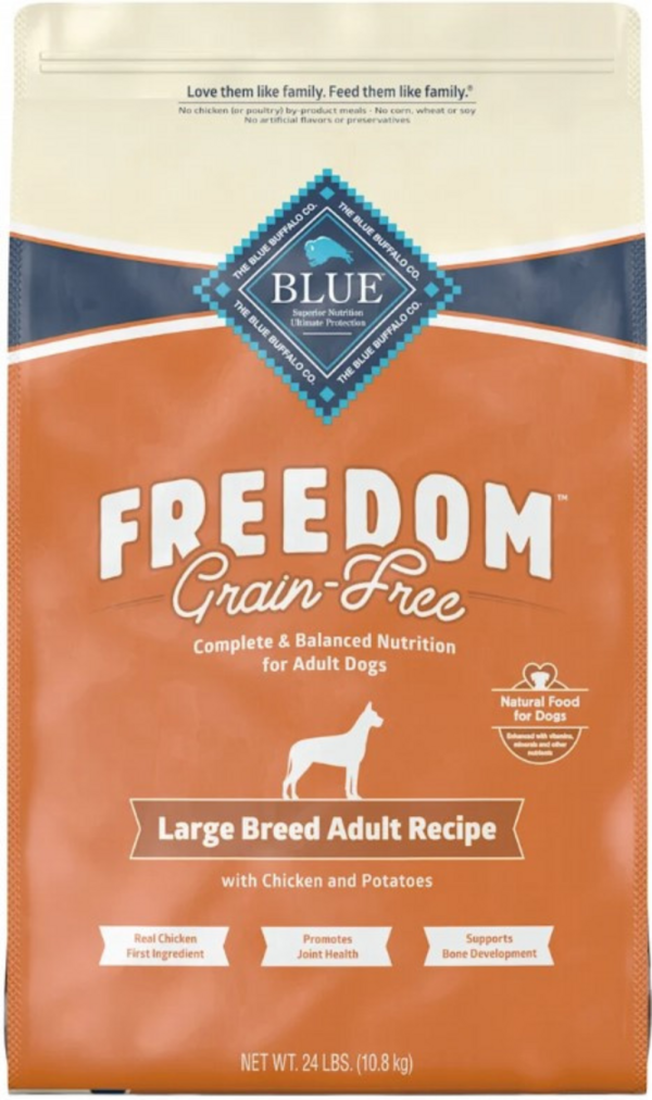 Blue Buffalo Freedom Grain-Free Large Breed Adult Chicken Recipe Dry Dog Food Sale