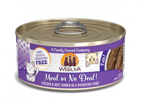 Weruva Classic Cat Pate Meal or No Deal! with Chicken & Beef Canned Cat Food on Sale