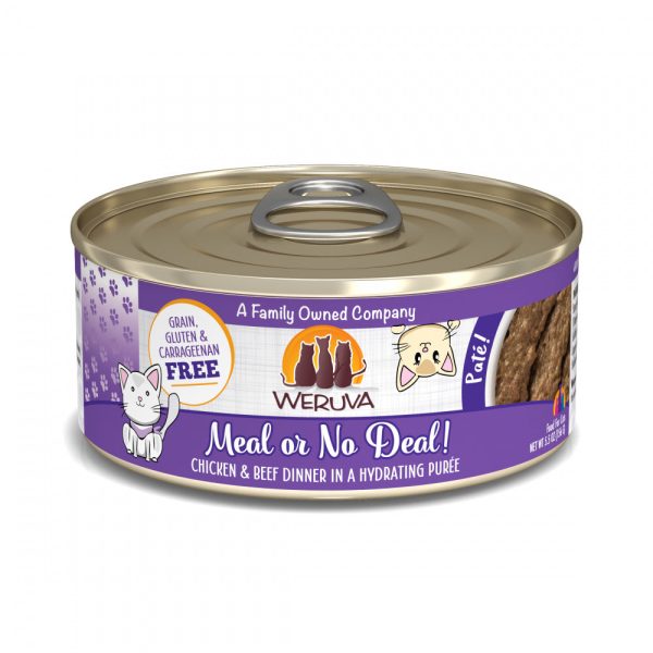 Weruva Classic Cat Pate Meal or No Deal! with Chicken & Beef Canned Cat Food on Sale