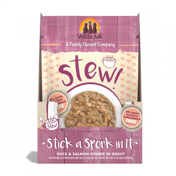 Weruva Classic Cat Stews! Stick a Spork in It with Duck & Salmon in Gravy Canned Cat Food Online Sale