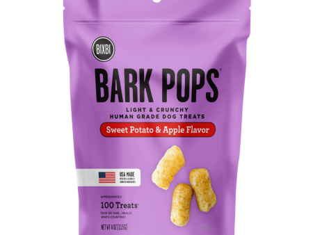 BIXBI Bark Pops Sweet Potato and Apple Dog Treats Hot on Sale