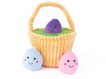 ZippyPaws Zippy Burrow Easter Basket Puzzle Dog Toy Online