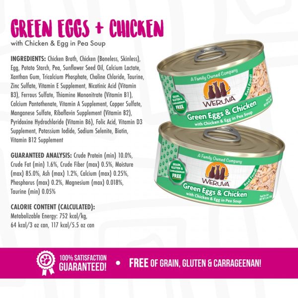 Weruva Green Eggs And Chicken Formula Canned Cat Food For Cheap