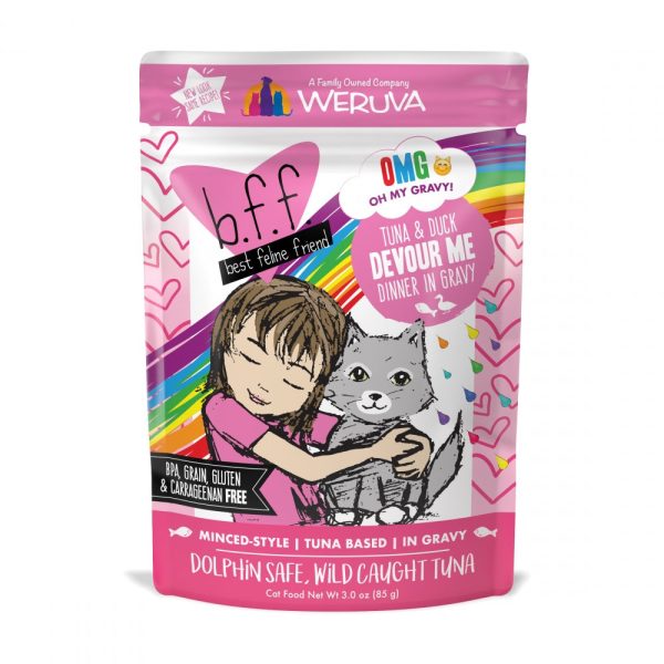 Weruva BFF Tuna & Duck Devour Me Pouches Wet Cat Food Hot on Sale