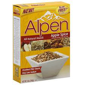 ALPEN ALL NATURAL MUESLI APPLE RAISIN CHAI For Discount