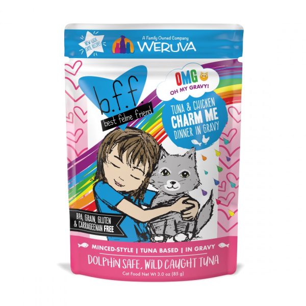 Weruva BFF Tuna & Chicken Charm Me Recipe Pouches Wet Cat Food For Cheap