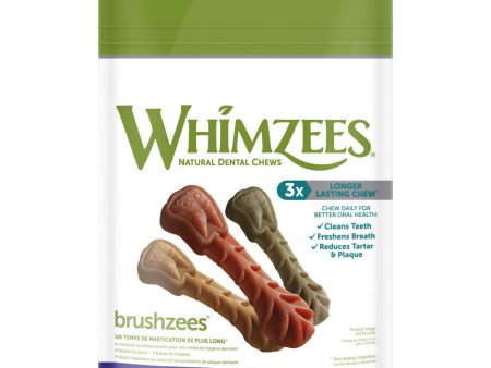 Whimzees Brushzees Natural Daily Dental Extra Small Breed Dog Treats Online