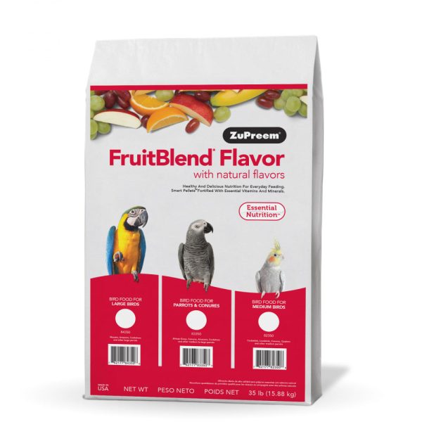 Zupreem FruitBlend Flavor Food with Natural Flavors for Medium Birds Online Hot Sale