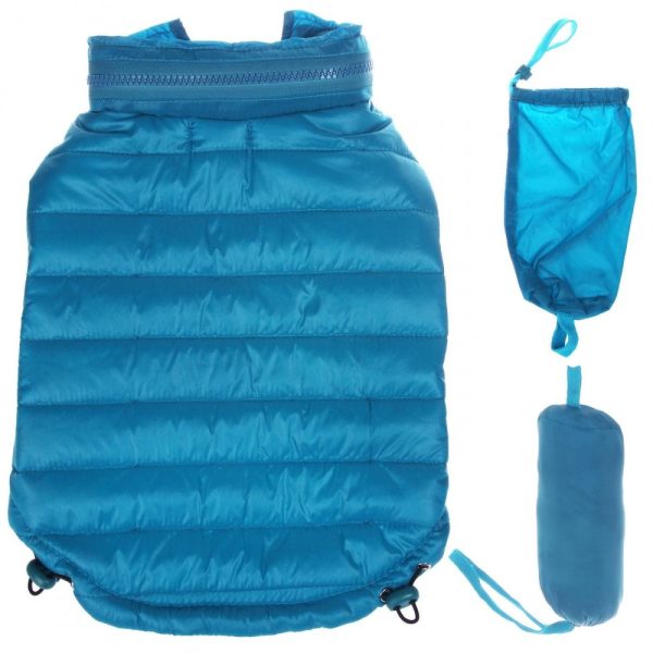 Pet Life Adjustable Blue Sporty Avalanche Dog Coat with Pop Out Zippered Hood Online Hot Sale