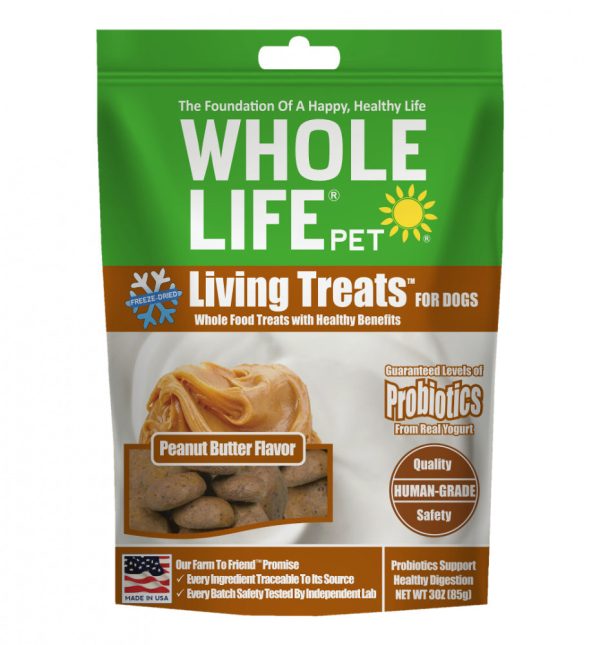 Whole Life Pet Living Treats Probiotic Peanut Butter Recipe for Dogs For Sale