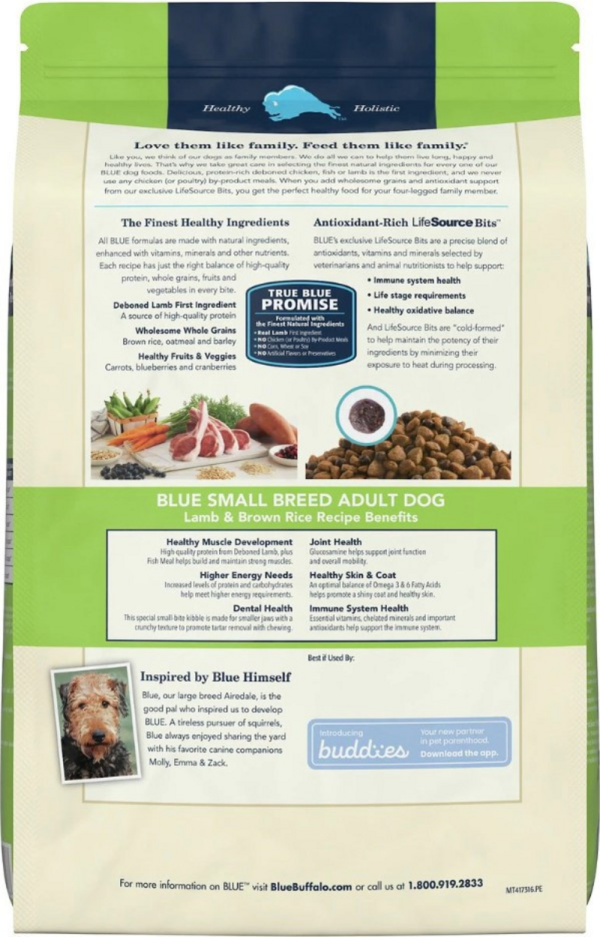 Blue Buffalo Life Protection Formula Small Breed Adult Lamb & Brown Rice Recipe Dry Dog Food Fashion