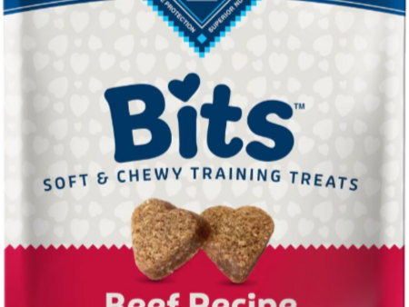 Blue Buffalo Bits Tender Beef Natural Soft Moist Training Dog Treats Discount