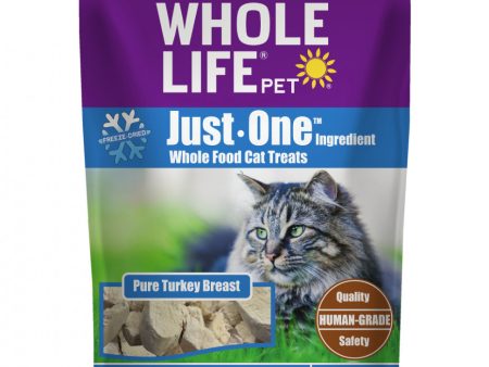 Whole Life Pet Just One Ingredient Freeze Dried Turkey Treats for Cats Supply