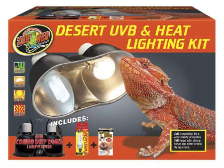 Zoo Med Desert UVB & Heat Lighting Kit Online Sale