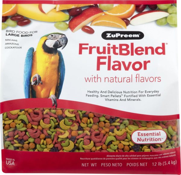 Zupreem FruitBlend Flavor Food with Natural Flavors for Large Birds Discount