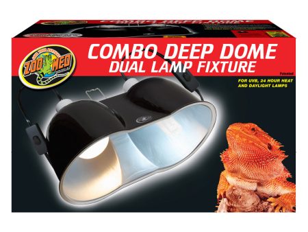 Zoo Med Combo Deep Dome Dual Lamp Fixture For Cheap