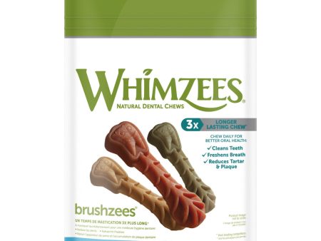 Whimzees Brushzees Natural Daily Dental Small Breed Dog Treats Fashion