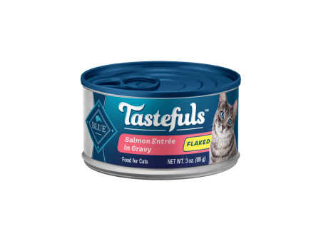 Blue Buffalo Tastefuls Adult Flaked Salmon Entree in Gravy Wet Cat Food Online Sale