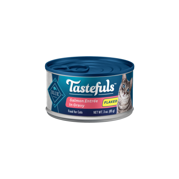 Blue Buffalo Tastefuls Adult Flaked Salmon Entree in Gravy Wet Cat Food Online Sale