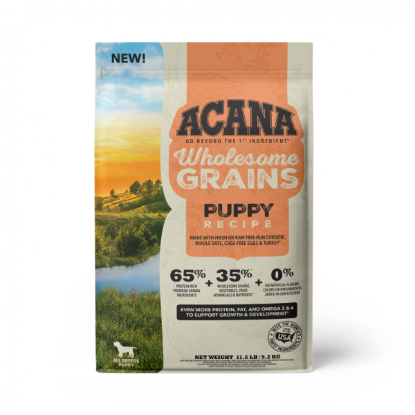 ACANA Wholesome Grains, Puppy Recipe Dry Dog Food For Sale