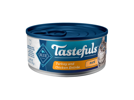 Blue Buffalo Tastefuls Adult Pate Turkey & Chicken Entree Wet Cat Food Online Sale