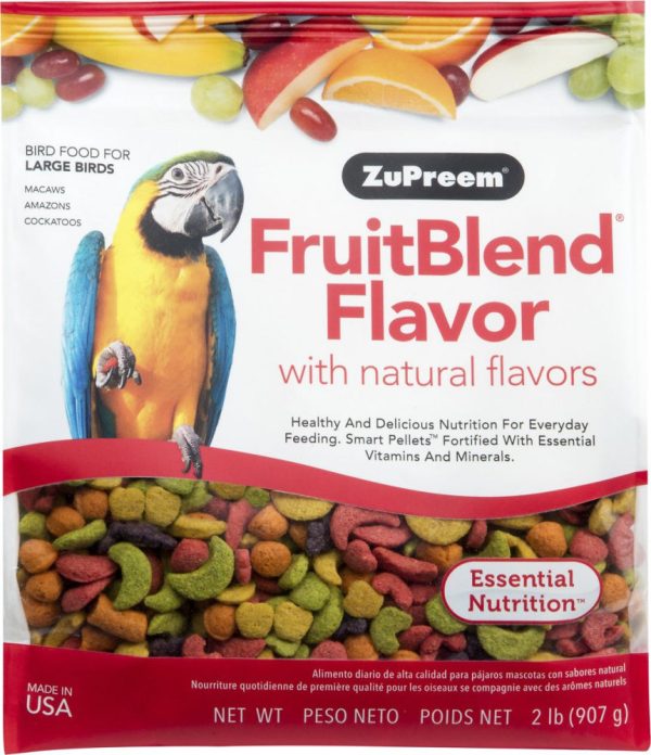 Zupreem FruitBlend Flavor Food with Natural Flavors for Large Birds Discount