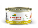 Almo Nature HQS Natural Cat Grain Free Chicken and Cheese In Broth Canned Cat Food Supply