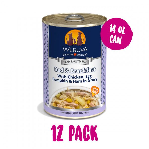 Weruva Bed & Breakfast with Chicken, Egg, Pumpkin & Ham in Gravy Canned Dog Food Discount