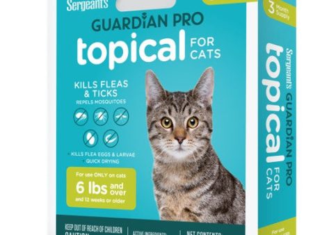 Sergeant s Guardian PRO Flea & Tick Topical for Cats 3 Count Fashion