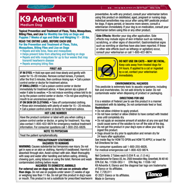 K9 Advantix II Medium Dog Online