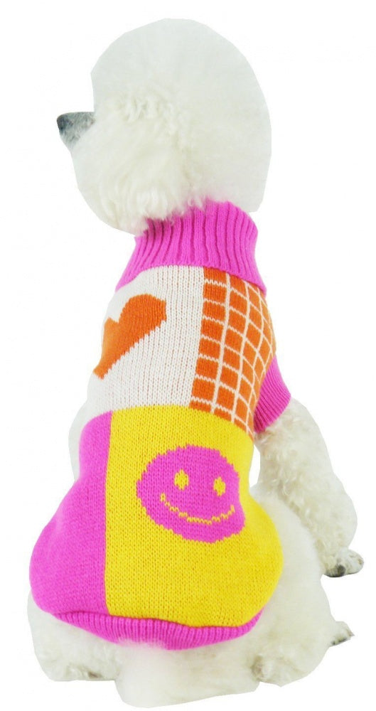 Pet Life Lovable Bark Heavy Knitted Ribbed Dog Sweater Online now