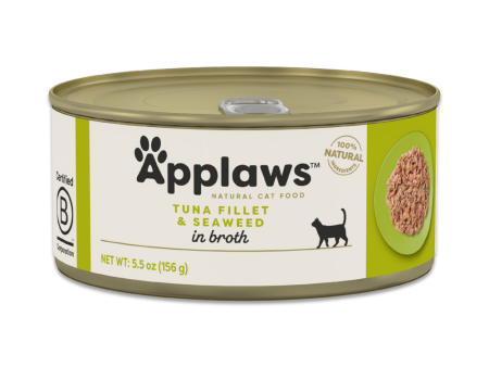 Applaws Natural Wet Cat Food Tuna with Seaweed in Broth For Sale