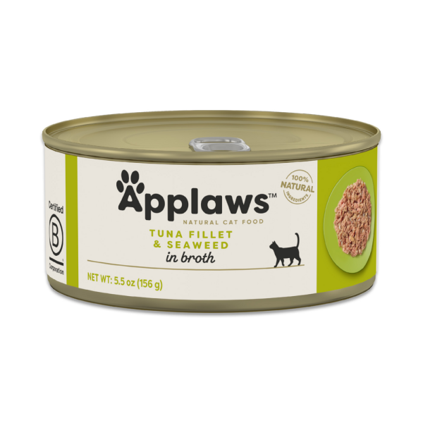 Applaws Natural Wet Cat Food Tuna with Seaweed in Broth For Sale