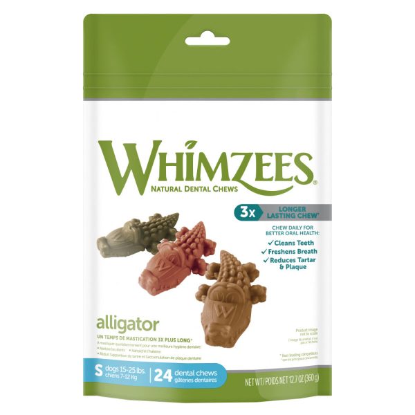 Whimzees Alligator Dental Dog Treats on Sale