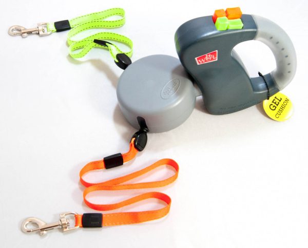 Wigzi Dual Doggie Gel Rope Orange & Green Dog Leash Sale