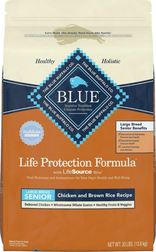 Blue Buffalo Life Protection Formula Large Breed Senior Chicken & Brown Rice Recipe Dry Dog Food Cheap