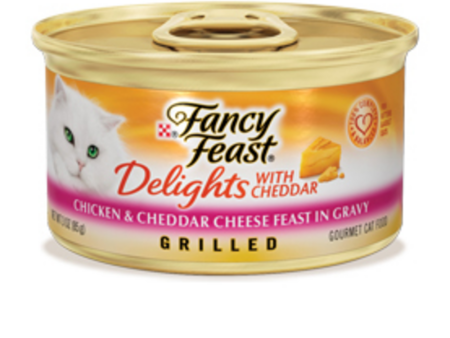 Fancy Feast Delights-Chicken and Cheese Canned Cat Food Online