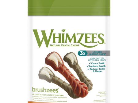 Whimzees Brushzees Natural Daily Dental Large Breed Dog Treats Online Hot Sale